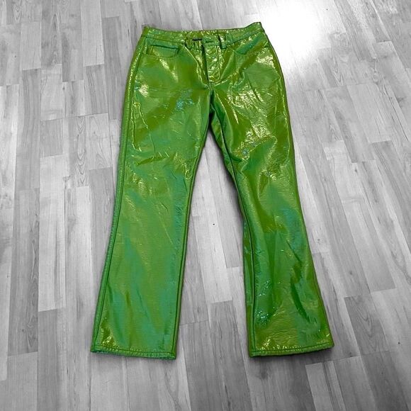 Simon Miller Faux Leather Pants Green Size 29 - Picture 4 of 7